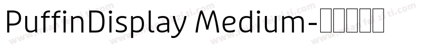 PuffinDisplay Medium字体转换